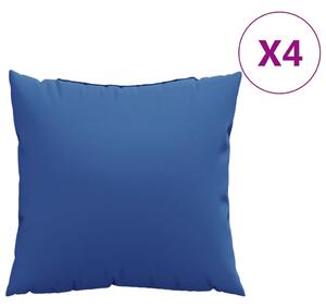 Perne decorative, 4 buc., albastru, 40x40 cm, material textil