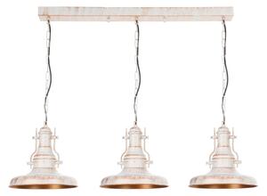 Brilagi - Candelabru suspendat pe lanț PYRONIC 3xE27/40W/230V, crem cu patină