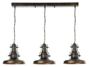 Brilagi - Lustru suspendat pe lanț PYRONIC, 3xE27/40W/230V, bronz/patină