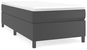 Cadru de pat box spring, negru, 90x190 cm, piele ecologică