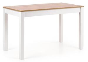 Masă de sufragerie Kymberly (stejar sonoma + alb) (pentru 4 persoane). 770745