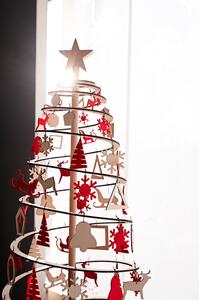 Pom de Crăciun decorativ din lemn Spira Slim, înălțime 72 cm