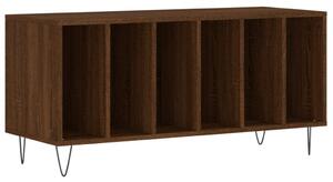 Dulap pentru discuri stejar maro, 100x38x48 cm, lemn prelucrat