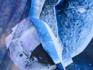 Lenjerie de pat albastra ASTRONAUT 3D + fata de perna 40 x 40 cm gratuit Dimensiune lenjerie de pat: 70 x 90 cm | 140 x 200 cm