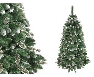 Pom artificial de Crăciun model brad cu zăpadă artificială, înălțime 120 cm