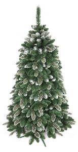Pom artificial de Crăciun model brad cu zăpadă artificială, înălțime 120 cm