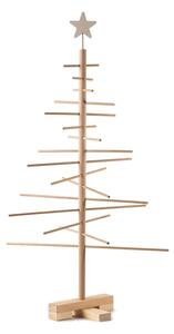 Brad din lemn pentru Crăciun Nature Home Xmas Decorative Tree, înălțime 75 cm