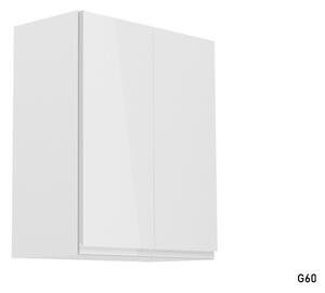 Corp superior bucătărie cu două uși YARD G60, 60x72x32, alb/gri luciu