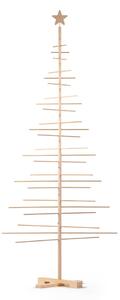Brad din lemn pentru Crăciun Nature Home Xmas Decorative Tree, înălțime 240 cm