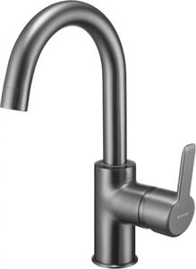 Arnika Titan Baterie lavoar finisaj titanium pipa U Deante