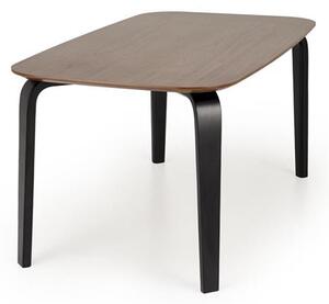Masă de sufragerie Pedrito (nuc + negru) (pentru 6 persoane). 1092403