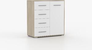 Comodă Fresi mini 1 (Alb + stejar sonoma). Promo -14%. 1071618