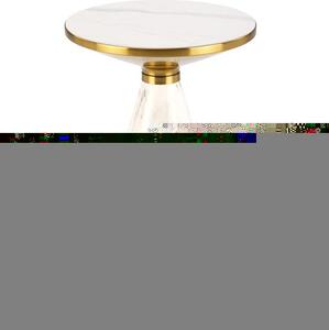 Masă de cafea Toby (marmură albă + auriu). 1092461