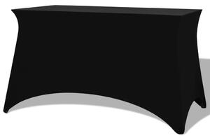 Huse de masă elastice, 2 buc, 243 x 76 x 74 cm, negru
