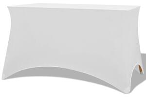 Huse elastice pentru masă, 120 x 60,5 x 74 cm , alb, 2 buc