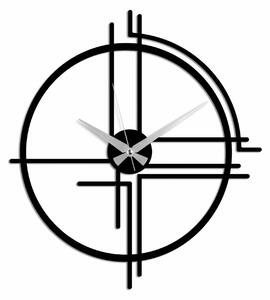 Ceas de perete 891TNL2458, negru, metal, 49x44 cm