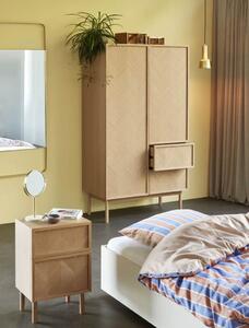Lenjerie de pat pentru pat de o persoană SOLACE Hübsch portocaliu 140 x 200 cm / 60 x 63 cm