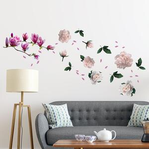Sticker Large Magnolia With Roses
