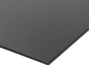 Tablă magnetică de perete neagră, sticlă, 60 x 40 cm