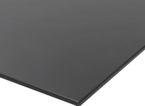 Tablă magnetică de perete neagră, sticlă, 60 x 20 cm