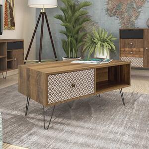 Masuta de Cafea Boho Walnut - Negru