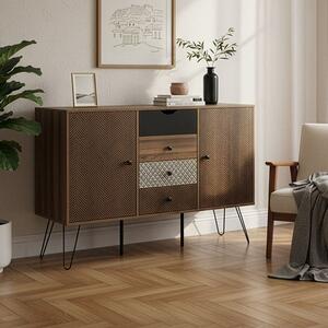 Bufet Boho Walnut 122x39.5x86 cm