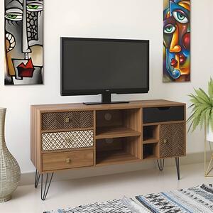 Comoda TV Boho Walnut - Negru