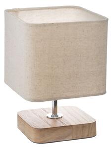 Veioza Sand, E14 lemn Metal, 15x15x21cm