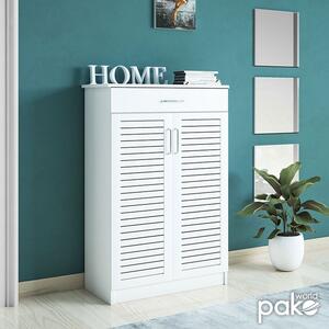 Dulap Pantofi Sante 20 Perechi Alb 80x37x123 cm