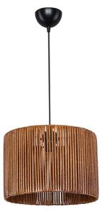 Lustra cu o singura lumina PWL-1117, E27 maro, 30x75 cm