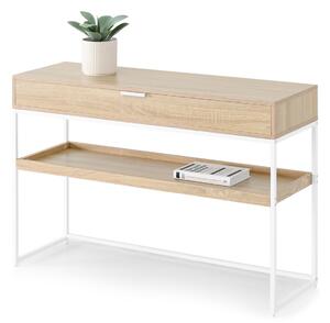 Măsuță consolă Norma Xl (sonoma + alb). Promo -21%. 1110835