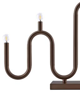 Globen Lighting Sfeșnic Noel 5, bronz, lățime 50 cm, Bronz / Alamă Veche, Metal, Scandinavă