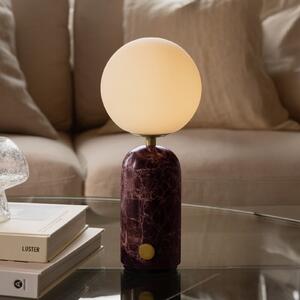 Globen Lighting Lampa de masă cu baterie Torrano, înălțime 27 cm, marmură, reglabil, Roșu, Camera de zi / sufragerie, Marmură, Scandinavă