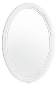 Oglinda ovala Daisy, Rama din Lemn, Alb, 48x1.7x70 cm