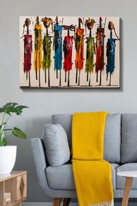 Tablou Canvas Bract, Multicolor, 100x3x70 cm