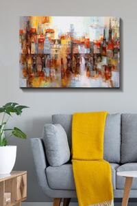 Tablou Canvas Bract, Multicolor, 100x3x70 cm