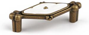 Maner pentru mobila Grace, finisaj alama antichizata CB, 64 mm