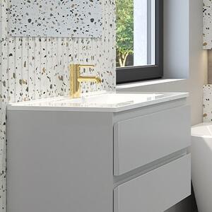Oltens Vernal lavoar 81x46 cm dreptunghiular mobilier alb luciu 41206000