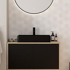 Oltens Duve lavoar 59x43.5 cm dreptunghiular clasică-de blat negru mat 41800300
