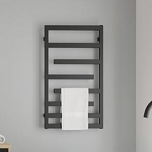 Oltens Flamma calorifer de baie decorativ 88x50 cm negru mat 55014300