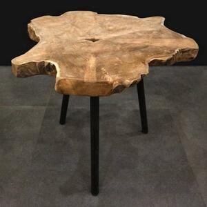 H&S Collection Ambiance Masă de capăt, lemn de rădăcină de tec J11301280