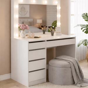 Măsuță toaletă Velinio XL 120 cm - alb