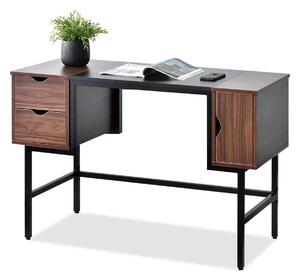 Masă PC Laft (nuc închis + negru). Promo -19%. 1109773