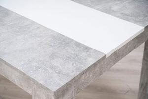 Masa Domus alb-beton 135/80,5/74,5 cm