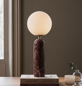 Globen Lighting Lampa de masă Torrano, roșie, înălțime 53 cm, marmură, Roșu, Camera de zi / sufragerie, Marmură, Scandinavă