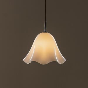 Globen Lighting Lampă suspendată Bello de la Lighting, albă, sticlă cu diametrul 30 cm, reglabil, Alb, Camera de zi / sufragerie, Sticlă, Scandinavă