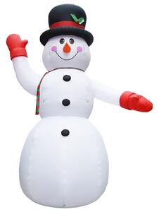 Om de zăpadă gonflabil pentru Crăciun cu LED, IP44, 450 cm, XXL