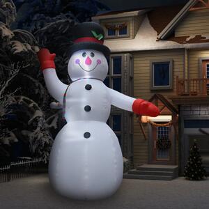Om de zăpadă gonflabil pentru Crăciun cu LED, IP44, 450 cm, XXL