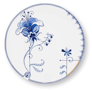 Farfurie din porțelan, Pip Studio, White, 23 cm, colecția Pip & The Blue Bird