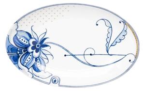 Farfurie din porțelan, ovală, Pip Studio, 16 cm, colecția Pip & The Blue Bird